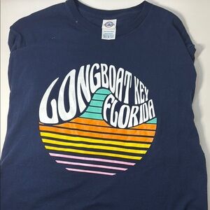 Gildan Navy Longboat Key Florida Tee